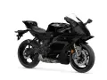 La elegante Yamaha R9 A2 negra, lista para la velocidad y la aventura en la carretera.