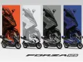 Variedad de honda forza 125 colores: negro, blanco, gris y azul. Elige tu estilo.