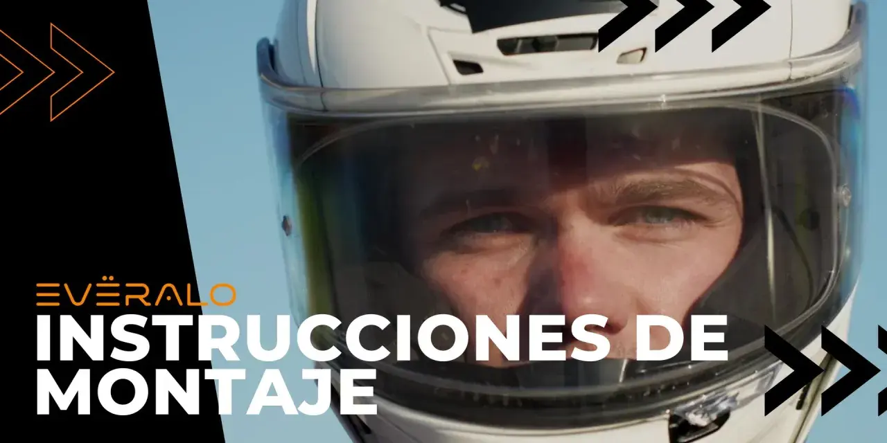 Instrucciones de montaje: cómo poner pinlock en tu casco. Un motorista con casco mira al frente.