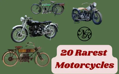 Colección de motos raras, algunas con motores expuestos y otras con diseños clásicos, listas para un viaje al pasado.