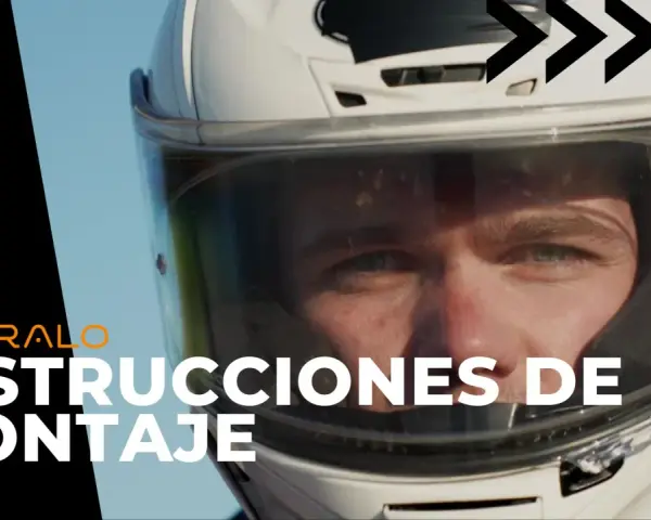 Instrucciones de montaje: cómo poner pinlock en tu casco. Un motorista con casco mira al frente.