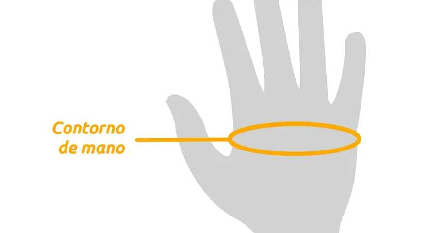 Guía para la talla de guantes de moto: mide el contorno de tu mano.