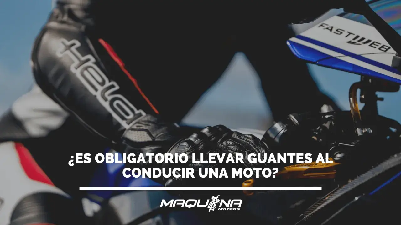 Motociclista con guantes negros, listo para rodar. &iquest;Es obligatorio llevar guantes en moto? &iexcl;La seguridad es lo primero!