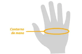 Guía para la talla de guantes de moto: mide el contorno de tu mano.